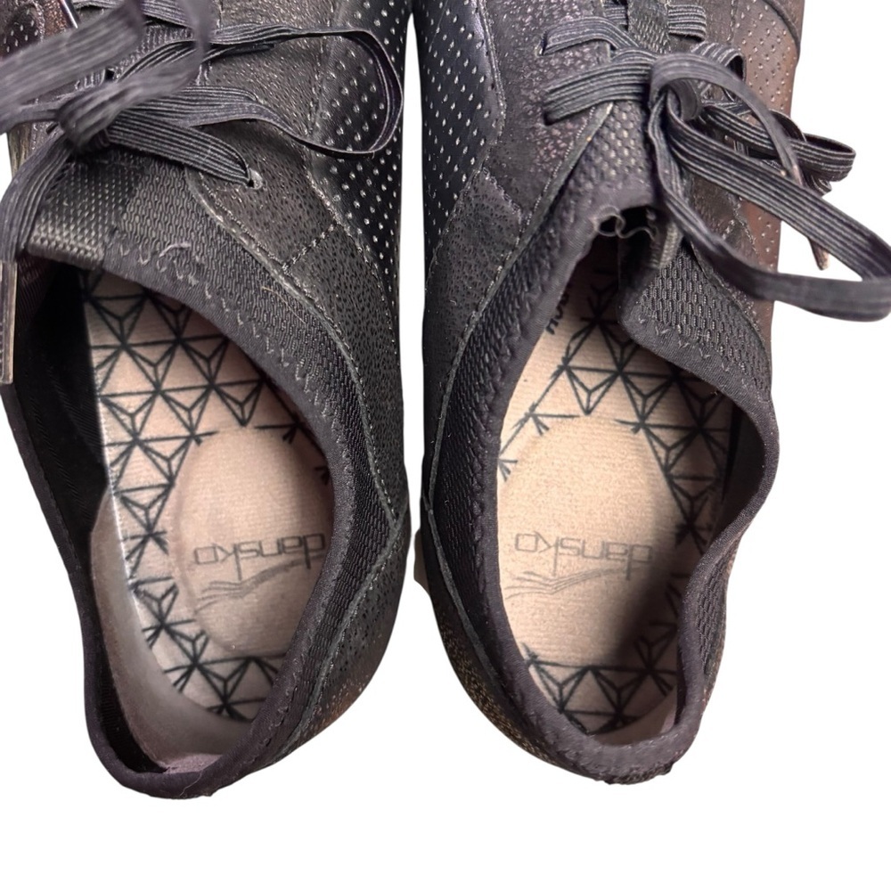 Dansko Cozette Black Leather Sneakers – Women’s Sz EU 39 (US 8.5–9) - Picture 6 of 10